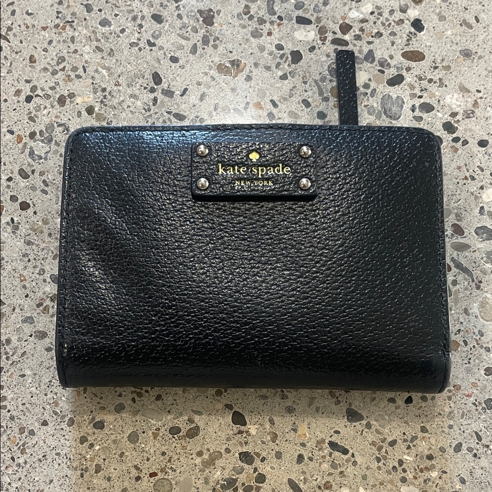 Kate Spade Black Textured Wallet